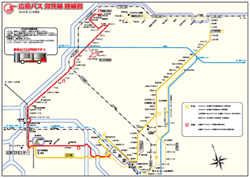 広島バス 郊外線 路線図